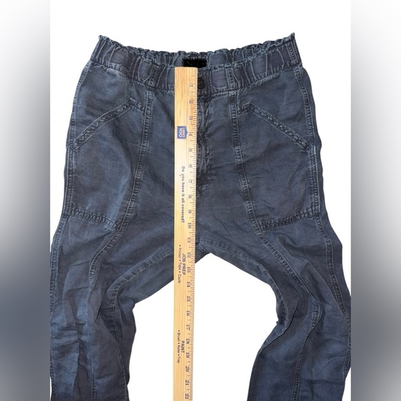 MOTHER The Springy Ankle Pants Wash Black Size 26 Linen Lyocell Boho - Picture 4 of 11